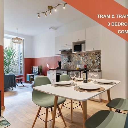 Cosy And Trendy 3 Bedrooms Train Tramway Nizza Exterior foto