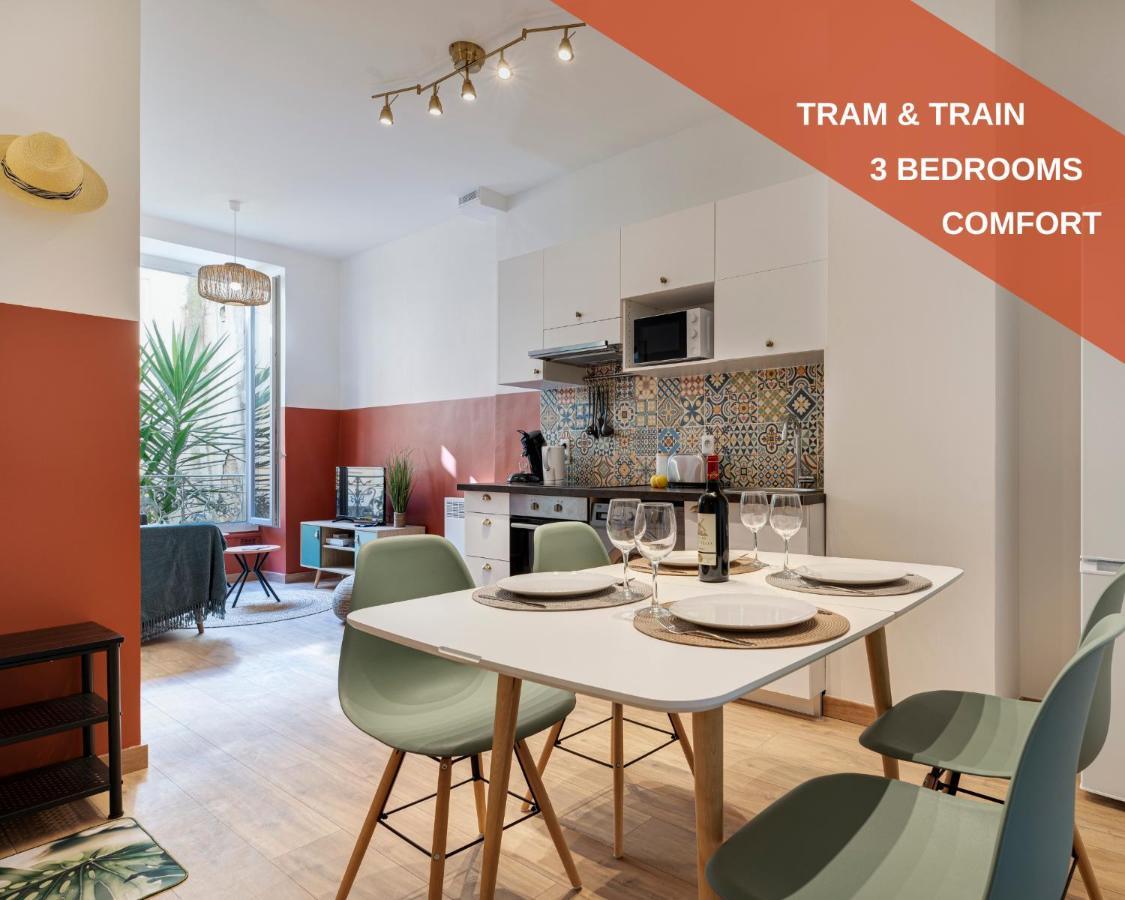 Cosy And Trendy 3 Bedrooms Train Tramway Nizza Exterior foto